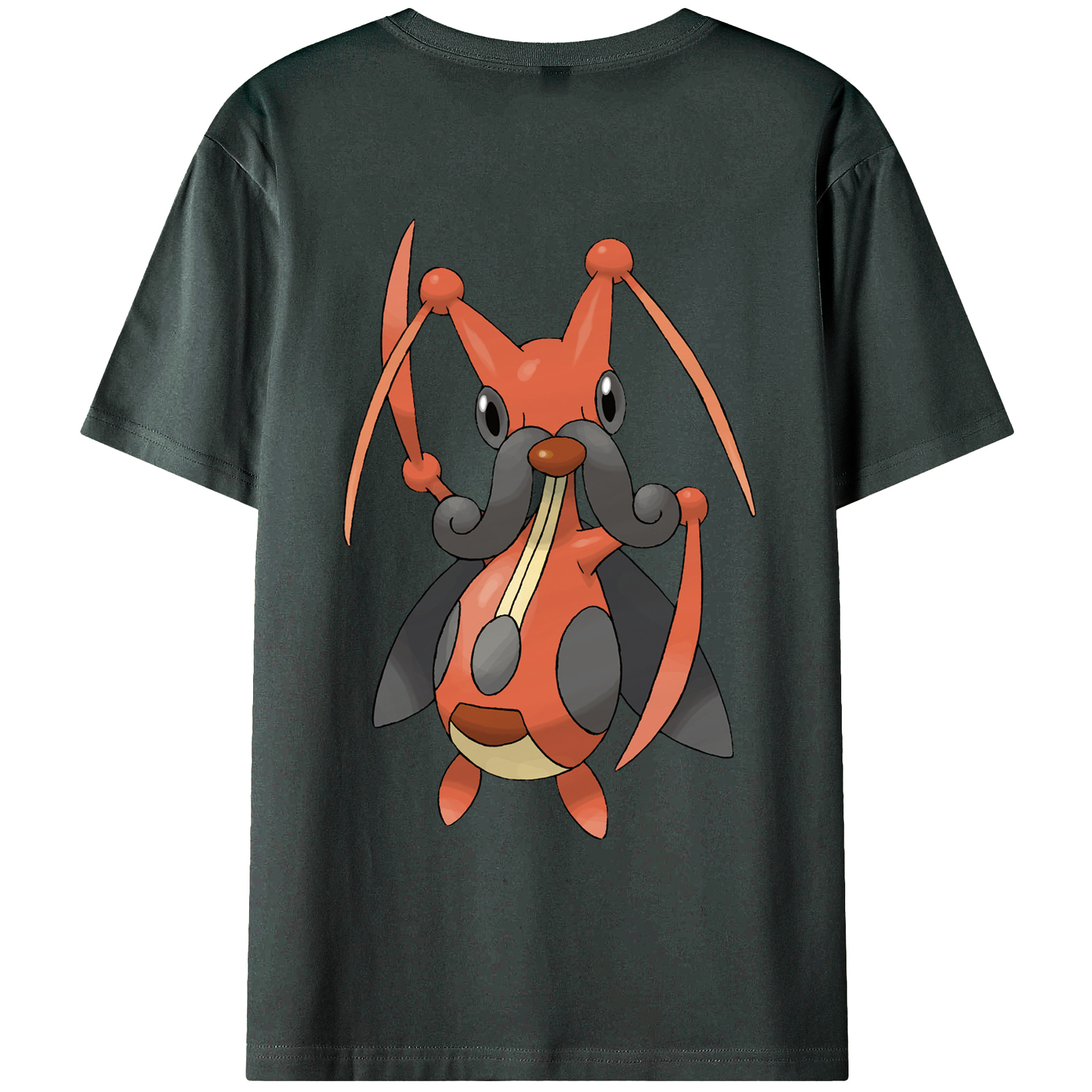 （画像用） ポケットモンスター Pokémon 綿100％ メンズ半袖Tシャツ（バックプリント） 通気性